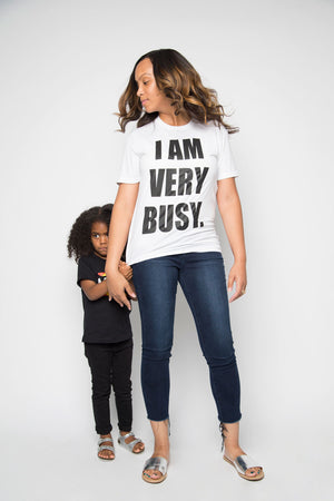 I Am Very Busy Shirt in White - Trunk Series