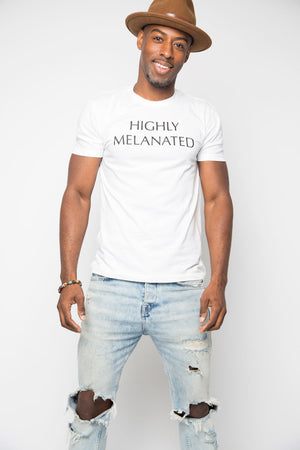 Highly Melanated Shirt in White - Trunk Series