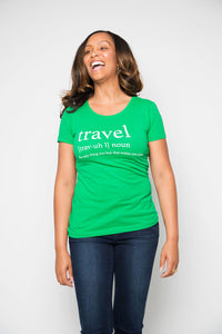 Travel Definition Shirt in Green - Trunk Series